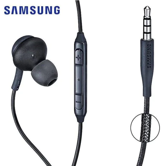 Слушалки с кабел, микрофон, жак, 1,2 м - Samsung (EO-IG955BSE) - черни (Опаковка на едро)