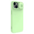 Калъф за iPhone 15 Plus - Nillkin CamShield Silky MagSafe Silicone - Mint Green