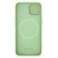 Калъф за iPhone 15 Plus - Nillkin CamShield Silky MagSafe Silicone - Mint Green