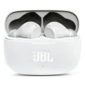 Bluetooth слушалка за поставяне в ушите с микрофон TWS - JBL (Wave 200) - бяла