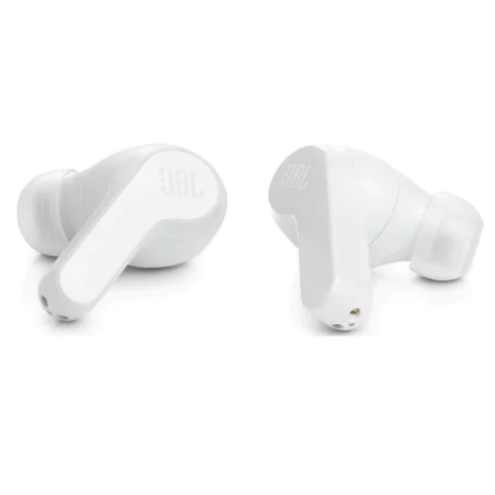 Bluetooth слушалка за поставяне в ушите с микрофон TWS - JBL (Wave 200) - бяла