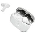 Bluetooth слушалка за поставяне в ушите с микрофон TWS - JBL (Wave 200) - бяла