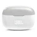 Bluetooth слушалка за поставяне в ушите с микрофон TWS - JBL (Wave 200) - бяла