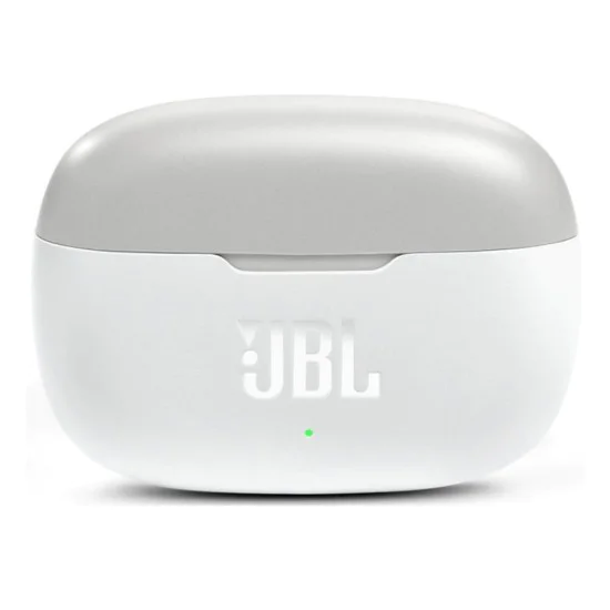 Bluetooth слушалка за поставяне в ушите с микрофон TWS - JBL (Wave 200) - бяла