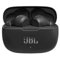 Bluetooth слушалки за поставяне в ушите с микрофон TWS - JBL (Wave 200) - черни