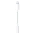 Аудио адаптер Lightning към 3,5 мм жак - Apple A1749 (MMX62ZM/A) - бял (блистерна опаковка)