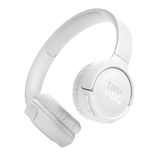 Bluetooth on-ear слушалки с микрофон, сгъваеми - JBL (Tune 520) - бели