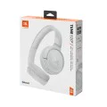 Bluetooth on-ear слушалки с микрофон, сгъваеми - JBL (Tune 520) - бели