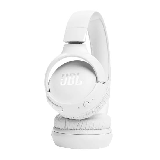 Bluetooth on-ear слушалки с микрофон, сгъваеми - JBL (Tune 520) - бели