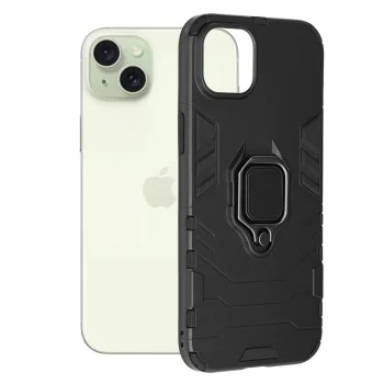 Калъф за iPhone 15 Plus - Silicone Shield - Черен