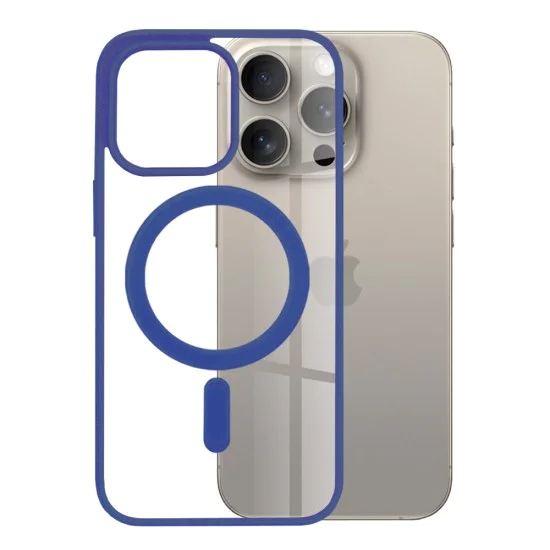 Калъф за iPhone 15 Pro Max - MagSafe Pro - син