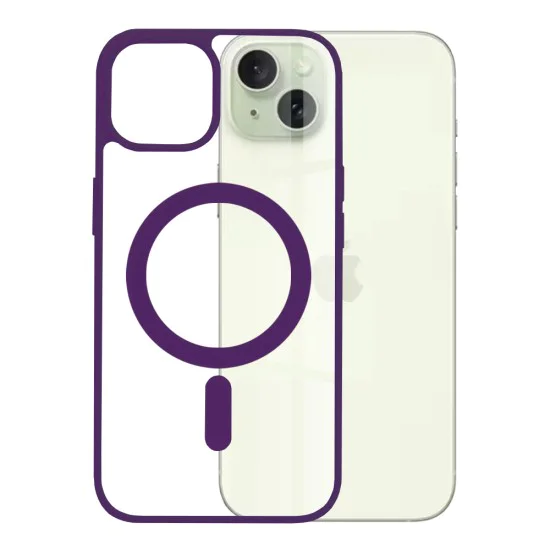 Калъф за iPhone 15 Plus - MagSafe Pro - Лилав