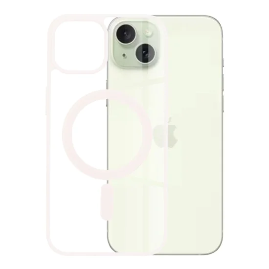 Калъф за iPhone 15 Plus - MagSafe Pro - Nude Pink