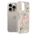 Калъф за iPhone 15 Pro Max - Marble Series - Pink Hex