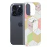 Калъф за iPhone 15 Pro - серия Marble - Purple Hex