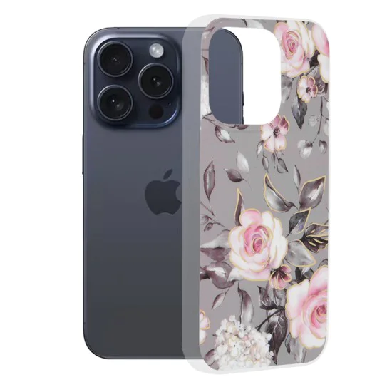 Калъф за iPhone 15 Pro - Marble Series - Bloom of Ruth Gray