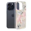 Калъф за iPhone 15 Pro - серия Marble - Pink Hex