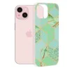 Калъф за iPhone 15 - серия Marble - Green Hex