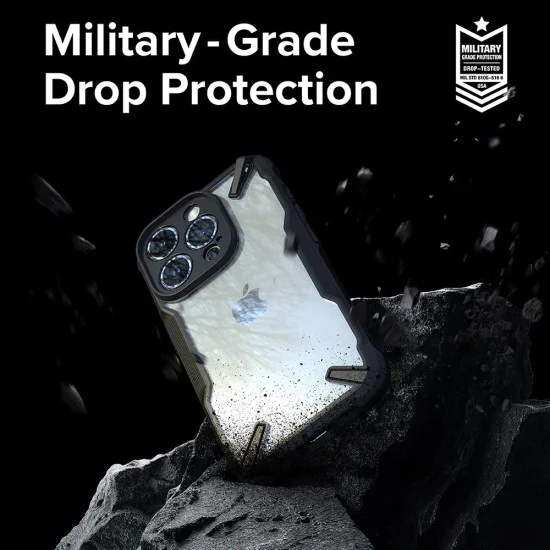 Калъф за iPhone 15 Pro - Ringke - Fusion X - Camo Black