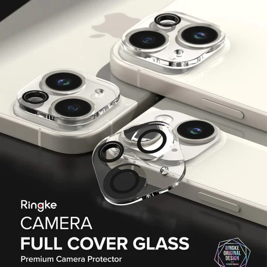 Протектор за камера за iPhone 15 / iPhone 15 Plus (комплект 2) - Ringke Camera Protector Glass - Прозрачен