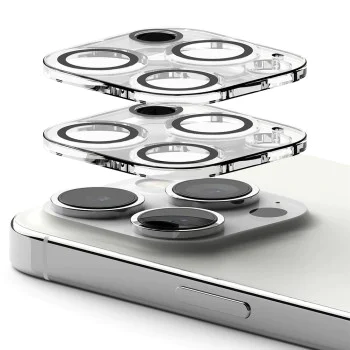 Протектор - Камера за iPhone 15 Pro Max - Ringke - Протектор за камера (2 броя) - Прозрачен
