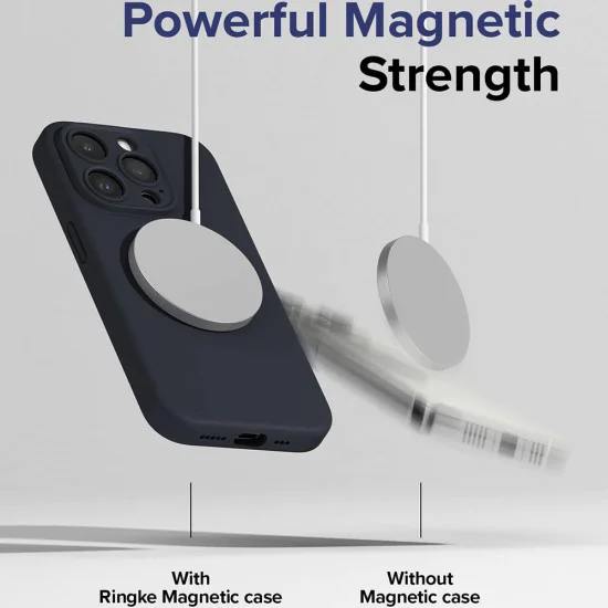 Калъф за iPhone 15 Pro Max - Ringke - Силиконов магнитен MagSafe - Каменен