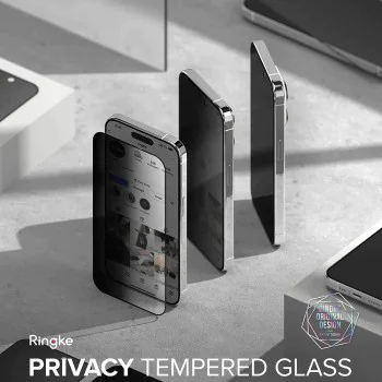 Протектор за iPhone 15 Pro - Ringke Tempered Glass - Privacy