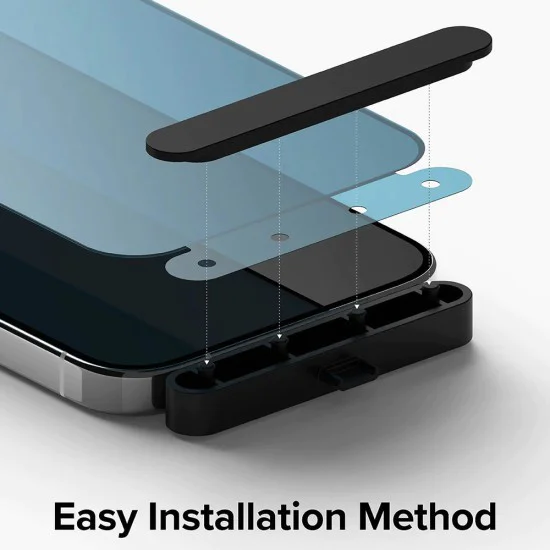 Калъф за iPhone 15 Pro Max - Ringke Tempered Glass - Privacy