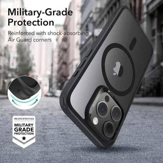 Калъф за iPhone 15 Pro - ESR Classic Classic Hybrid HaloLock - Clear Black
