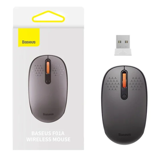 Мишка Fara Fir BT 5.0 - Baseus F01A (B01055502833-00) - матирано сиво