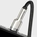 Кабел Type-C към Lightning, 20W, 25cm - Baseus Cafule Series Metal (CATLJK-01) - черен
