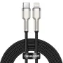 Кабел Type-C към Lightning, 20W, 25cm - Baseus Cafule Series Metal (CATLJK-01) - черен