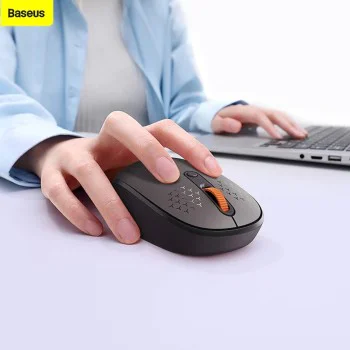 Мишка Fara Fir BT5.0 BT5.0, 2.4G, 1600 DPI - Baseus F01B (B01055503833-00) - матирано сиво