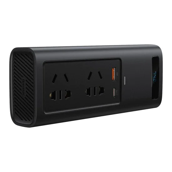 USB инвертор за кола, Type-C, CN/EU, 220V, 150W - Baseus (CRNBQ-A01) - Черен