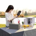 USB инвертор за кола, Type-C, CN/EU, 150W/12V, 500W/220V + 12V скоби и кабел - Baseus (CGNB000101) - черен