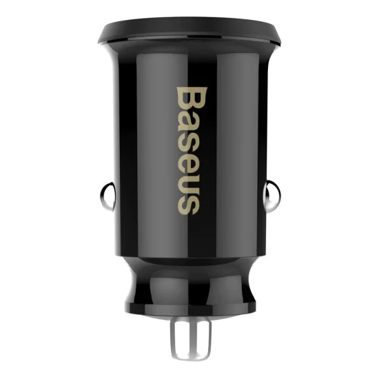 USB зарядно за кола, 5V, 3.1A - Baseus Grain (CCALL-ML01) - черно