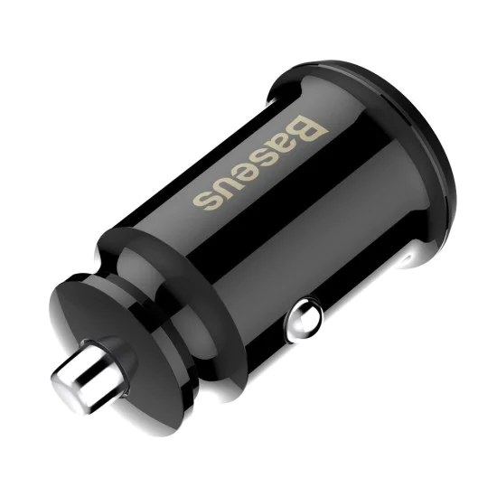 USB зарядно за кола, 5V, 3.1A - Baseus Grain (CCALL-ML01) - черно