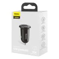 Зарядно за кола 2x USB, 4.8A - Baseus (CCALLP-01) - Черно