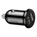 Зарядно за кола 2x USB, 4.8A - Baseus (CCALLP-01) - Черно