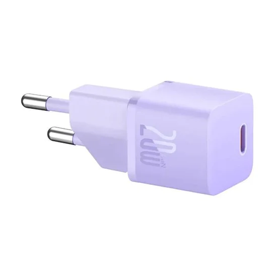 Char Charge Type-C, Fast Charging, GaN, 20W - Baseus (CCGN050105) - Purple