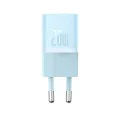 Зарядно устройство Type-C, бързо зареждане, GaN, 20W - Baseus (CCGN050103) - синьо