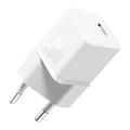 Зарядно устройство Type-C, бързо зареждане, GaN, 20W - Baseus (CCGN050102) - бяло