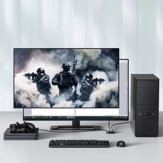 3x HDMI адаптер, 4K@30Hz - Baseus Matrix HDMI Switcher (CAHUB-BC0G) - Space Gray