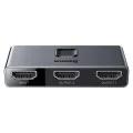 3x HDMI адаптер, 4K@30Hz - Baseus Matrix HDMI Switcher (CAHUB-BC0G) - Space Gray