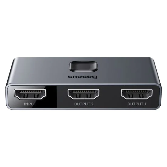 3x HDMI адаптер, 4K@30Hz - Baseus Matrix HDMI Switcher (CAHUB-BC0G) - Space Gray