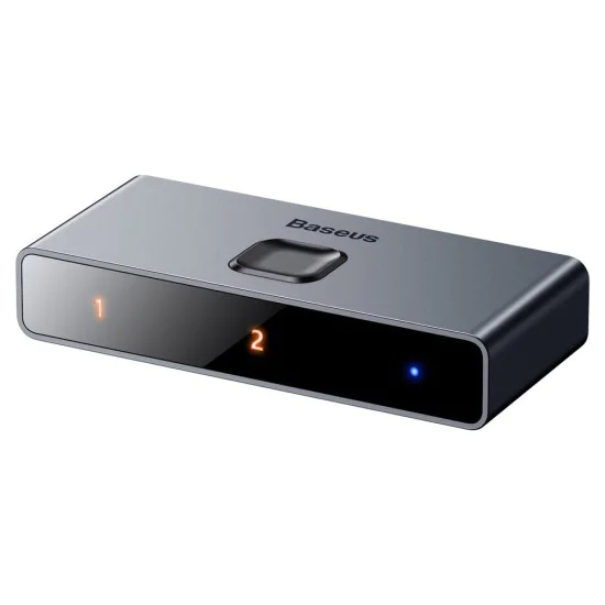 3x HDMI адаптер, 4K@30Hz - Baseus Matrix HDMI Switcher (CAHUB-BC0G) - Space Gray