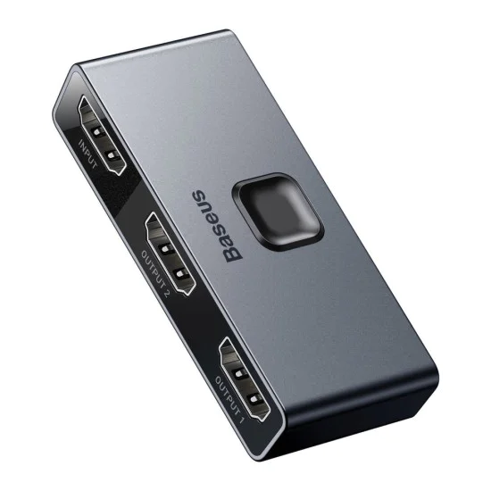 3x HDMI адаптер, 4K@30Hz - Baseus Matrix HDMI Switcher (CAHUB-BC0G) - Space Gray