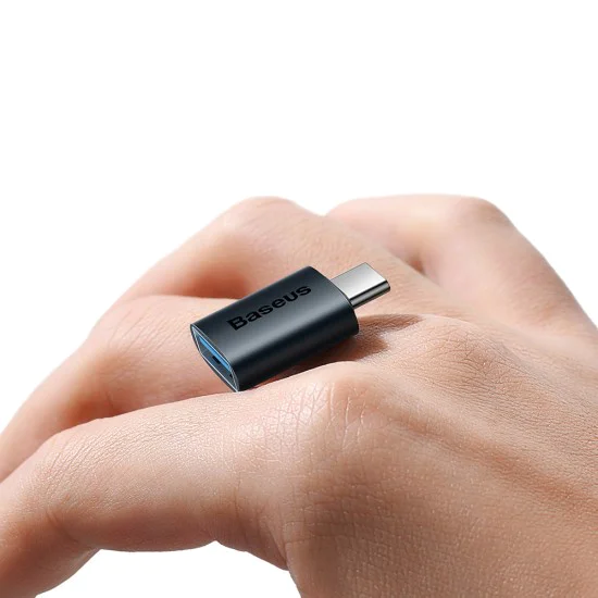 Адаптер Type-C към USB 3.2, 10 Gbps, с OTG - Baseus Ingenuity Series (ZJJJQ000003) - син