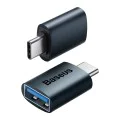 Адаптер Type-C към USB 3.2, 10 Gbps, с OTG - Baseus Ingenuity Series (ZJJJQ000003) - син