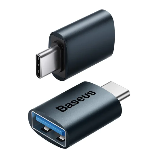Адаптер Type-C към USB 3.2, 10 Gbps, с OTG - Baseus Ingenuity Series (ZJJJQ000003) - син